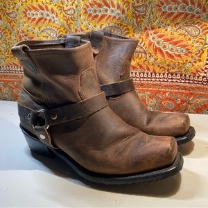 Double H Leather Harness Work / Moto Booties